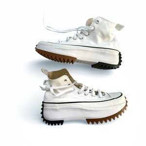 Converse Chuck Taylor All Star hi top platform sneakers size 7.5 white